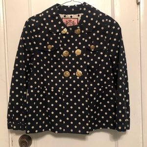 Juicy Couture Polka Dot Peacoat Jacket